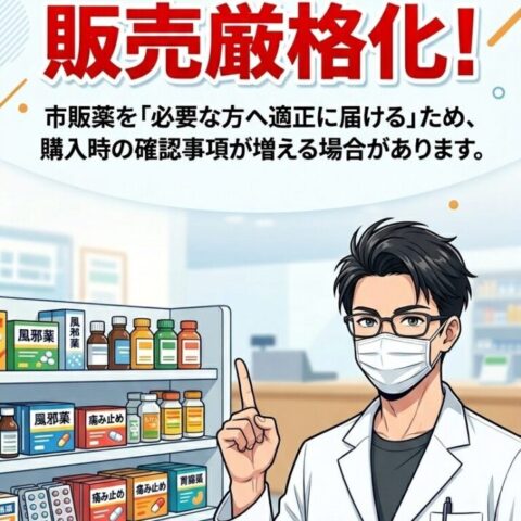 指定濫用防止医薬品の販売が厳格化されます！